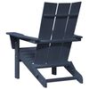 vidaXL Fällbar Adirondack Stol Marinblå 74.5 x 80.5 x 90cm HDPE