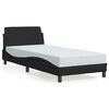 vidaXL Bed Frame with Headboard "Dover" Black 80x200 cm Fabric