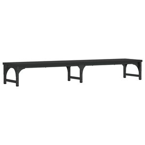 vidaXL Sk&auml;rmst&auml;ll svart 105x23x15,5 cm konstruerat tr&auml;