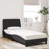 vidaXL Bed with Mattress Black 90x200 cm Velvet
