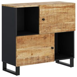 vidaXL Sk&auml;nk med 2 d&ouml;rrar 80x33x75 cm massivt mangotr&auml;