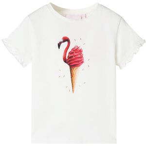 T-shirt f&ouml;r barn ecru 104