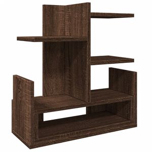 vidaXL Skrivbordshyllor brun ek 49x20x52,5 cm konstruerat tr&auml;