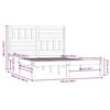 vidaXL S&auml;ngram massiv furu 120x200 cm