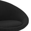 vidaXL Snurrbara matstolar 2 st svart tyg