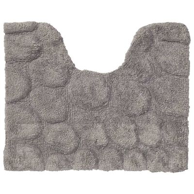 Sealskin Toalettmatta Pebbles bomull 50x60 cm grå