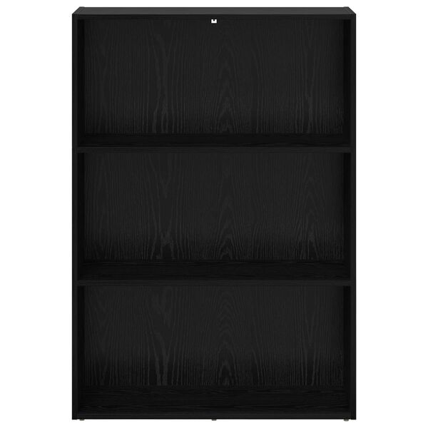 vidaXL Hyllsystem Svart Ek 60 x 30 x 76.5 cm Konstruerat tr&auml;