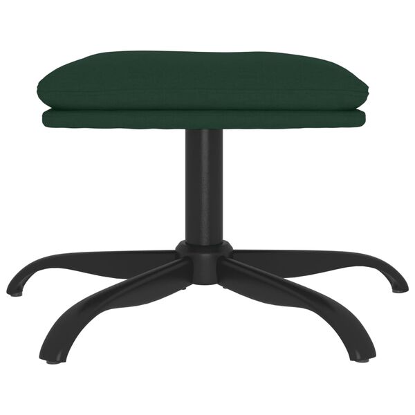 vidaXL Fotpall mörkgrön 60x60x36 cm tyg