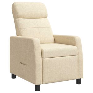vidaXL Recliner Gr&auml;ddvit Tyg