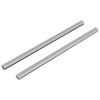 vidaXL G&auml;ngade st&auml;nger 2 pcs Silver M6 x 120 mm Metall