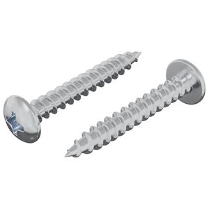 vidaXL Tr&auml;skruv 2 st Silver M4 x 28 mm J&auml;rn