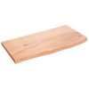 vidaXL V&auml;gghylla ljusbrun 60x30x2 cm behandlad massiv ek