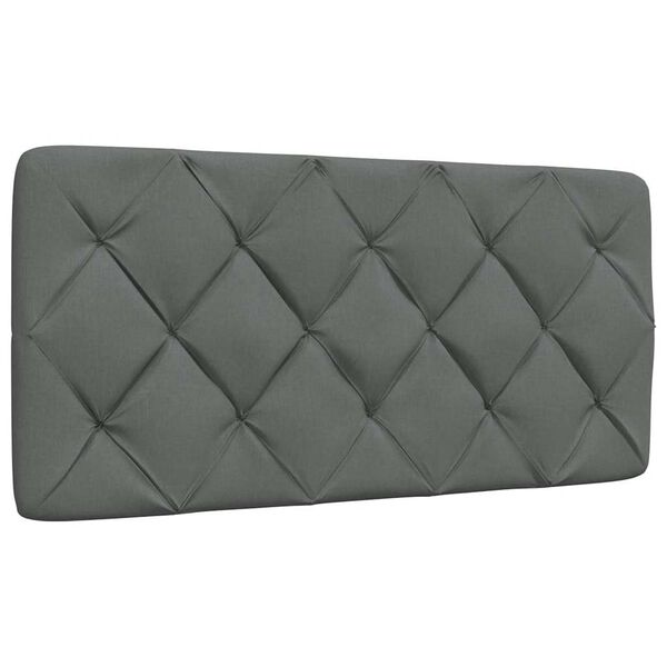 vidaXL Headboard Cushion Dark Grey 100 cm Fabric