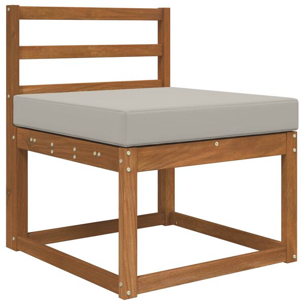 vidaXL Utomhus Soffa Kudde Gr&aring; 60 x 60 x 8 cm Polyester