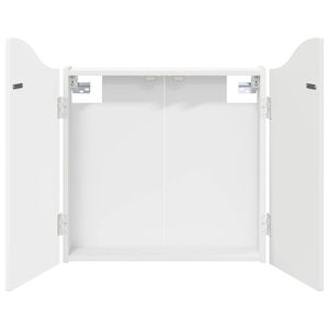 vidaXL Darttavla Sk&aring;p Vit 56 x 12 x 63 cm Konstruerat tr&auml;