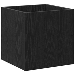vidaXL Planteringsl&aring;da Svart Ek 40 x 40 x 40 cm Konstruerat tr&auml;