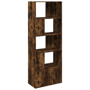 vidaXL Bokhylla r&ouml;kf&auml;rgad ek 70x36x189 cm konstruerat tr&auml;