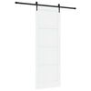 vidaXL Skjutd&ouml;rr ORKDAL Vit och svart 83 x 232 cm Massiv furu
