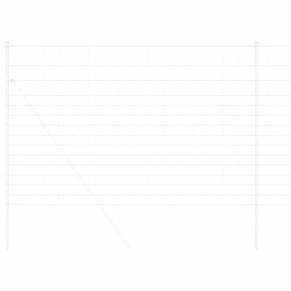 vidaXL Stängsel för åker / äng Grå 1.6 x 10 m Stål