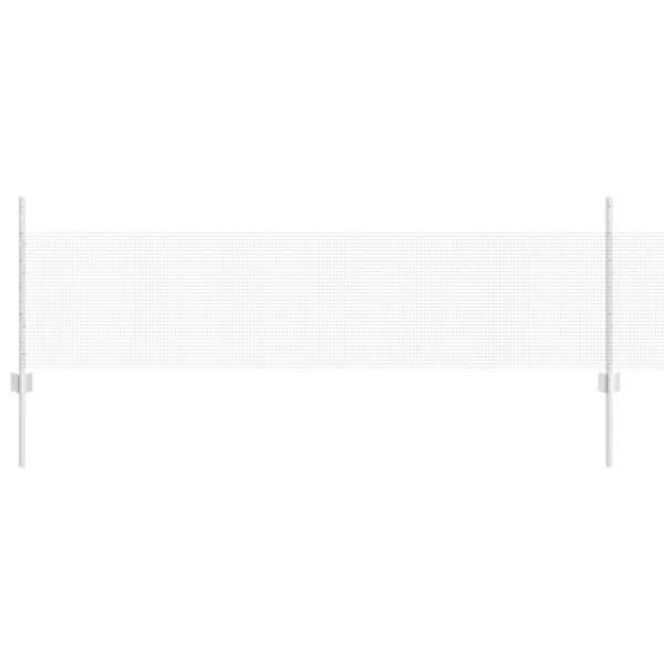 vidaXL Stängsel med stolpe Silver 0,5 x 10 m Stål