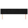 vidaXL S&auml;nggavel med kanter svart 183x16x78/88 cm sammet