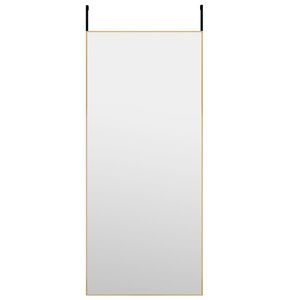 vidaXL Dörrspegel guld 40x100 cm glas och aluminium