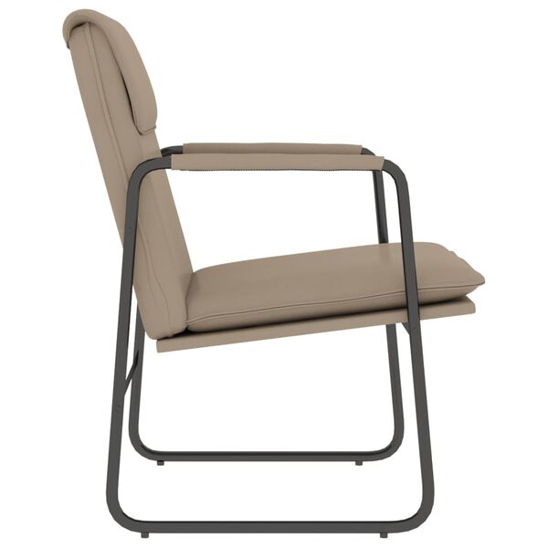 vidaXL Loungestol cappuccino 55x64x80 cm konstläder