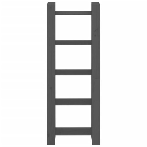 vidaXL Bokhylla/rumsavdelare grå 60x35x160 cm massiv furu