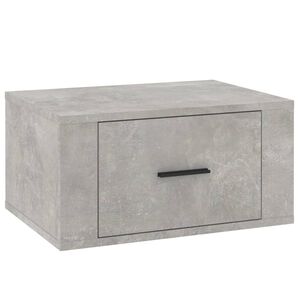 vidaXL V&auml;ggmonterat s&auml;ngbord betonggr&aring; 50x36x25 cm