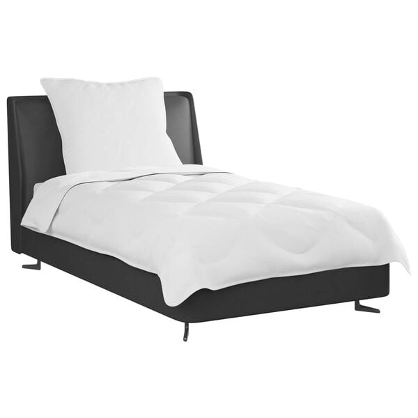 vidaXL Dunt&auml;cke med kudde 2 pcs Vit Mikrofiber