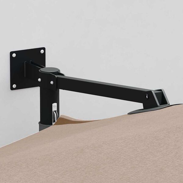 vidaXL Trädgårdsparasol Taupe och svart 248 x 248 x 148 cm