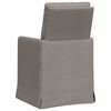 vidaXL Matstolar 2 pcs Taupe 57 x 67 x 98 cm tyg