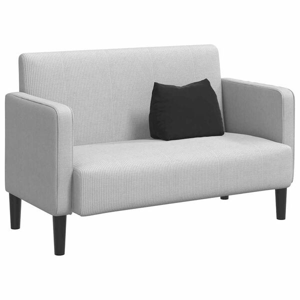 vidaXL Ryggkudde Svart 45 x 20 x 35 cm Kordread tyg