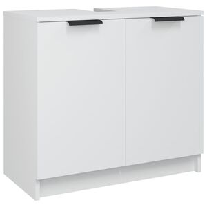 vidaXL Badrumssk&aring;p vit 64,5x33,5x59 cm konstruerat tr&auml;