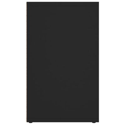 vidaXL Skoskåp 2 delar svart 52,5x30x50 cm