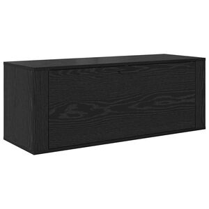 vidaXL Skosk&aring;p 100 x 35 x 38 cm Konstruerat tr&auml; Svart ek