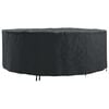 vidaXL M&ouml;bel&ouml;verdrag Svart 244 x 244 x 105 cm 600D Oxford Tyg