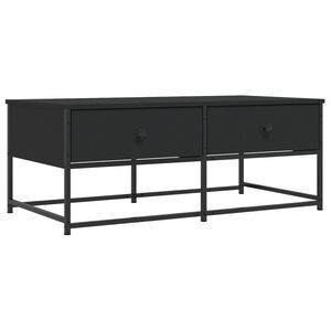vidaXL Soffbord svart 100x51x40 cm konstruerat tr&auml;
