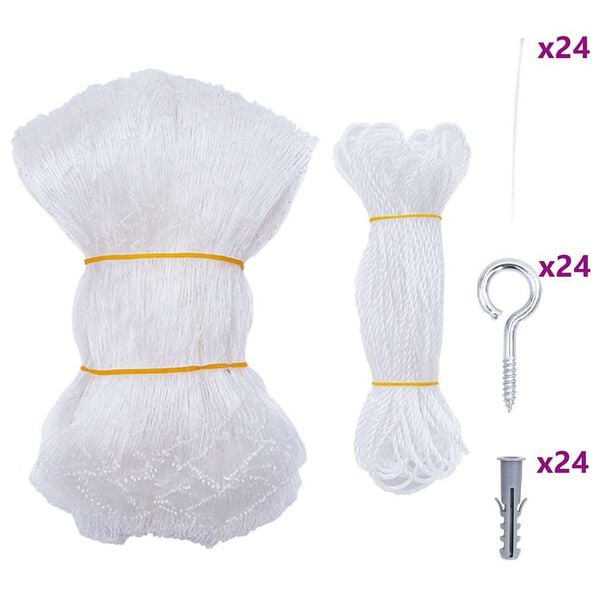 vidaXL Katn&auml;t transparent 12x3 m nylon