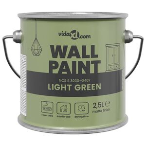 vidaXL V&auml;ggf&auml;rg Gr&ouml;n 2,5 L V&auml;ggprint