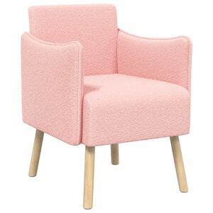 vidaXL Accentf&aring;t&ouml;lj Rosa Boucl&eacute;