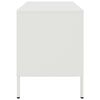 vidaXL Tv-bänk 2 st vit 68x39x50,5 cm stål