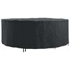 vidaXL M&ouml;bel&ouml;verdrag 244 x 244 x 105 cm 210D Oxford Tyg Rund Svart