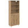 vidaXL Sk&aring;p Artisan Ek 69,5 x 34 x 180 cm Konstruerat tr&auml;