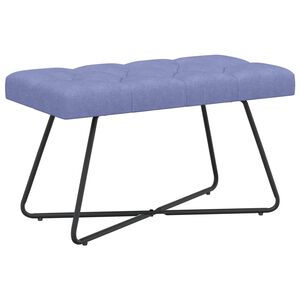 vidaXL B&auml;nk med knappar Jeansbl&aring; 80 x 40 x 46 cm Tyg