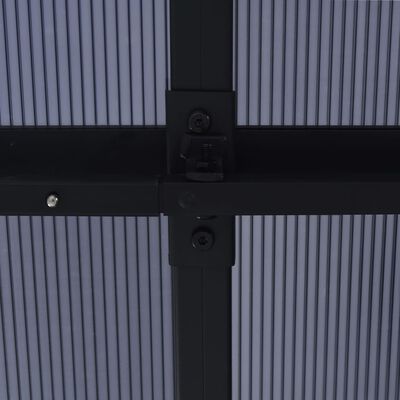 vidaXL Paviljong med gardiner 405x294x244 cm antracit