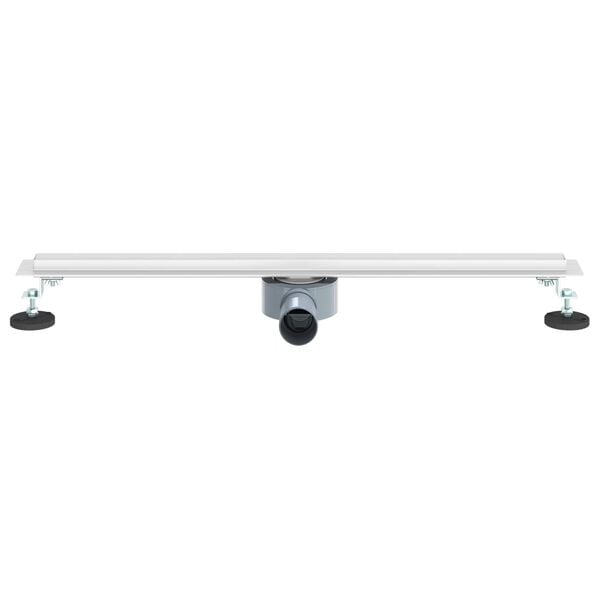 vidaXL 360&deg; Duschavlopp med smal modell Silver 70 cm