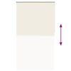 vidaXL Rullgardin m&ouml;rkl&auml;ggning naturvit 130x210 cm tygbredd 126,6 cm