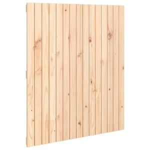 vidaXL V&auml;ggmonterad huvudgavel 95,5x3x110 cm massiv furu