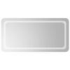 vidaXL LED Badrumsspegel Transparent 100 x 50 cm h&auml;rdat glas